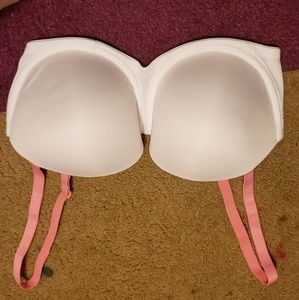 White removable straps Bra